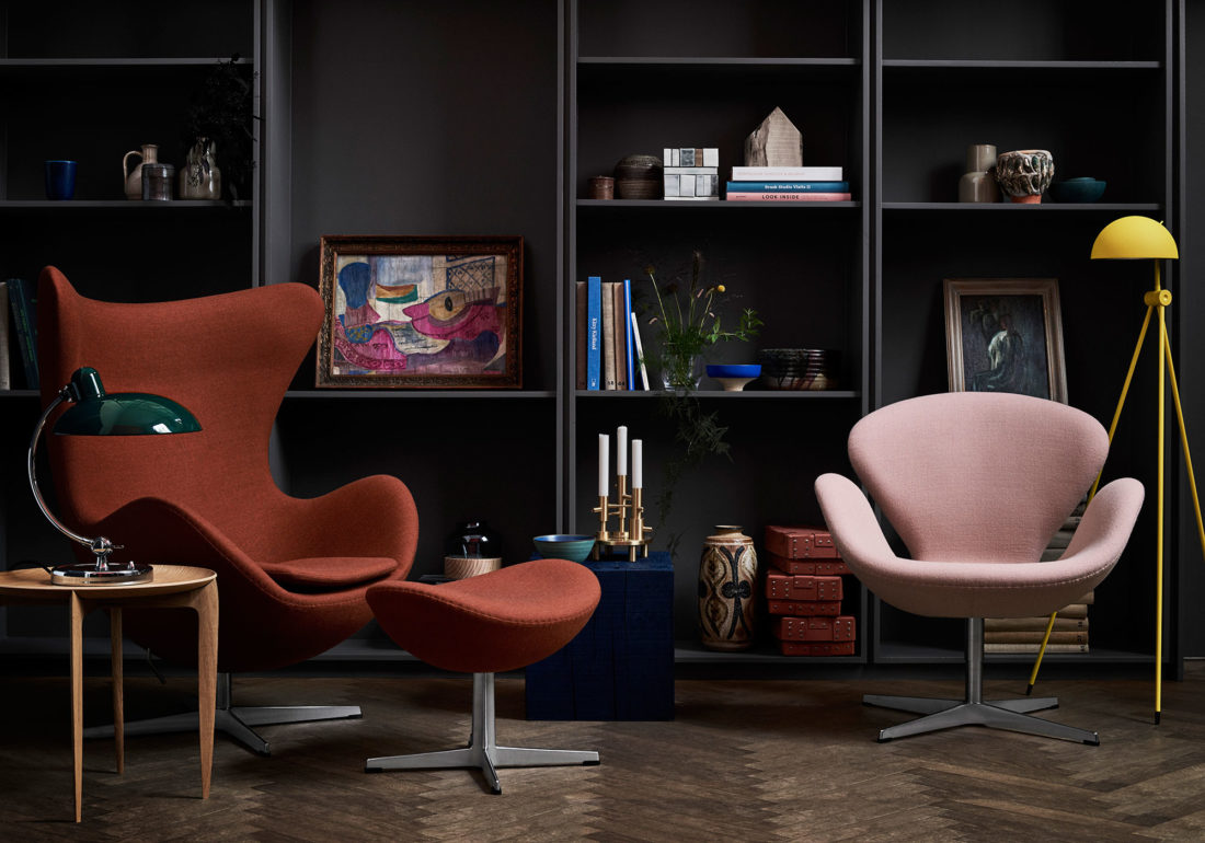 EGG™ Footstool 3127, Fabric Christianshavn