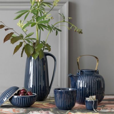 HAMMERSHOI Teapot Indigo Blue