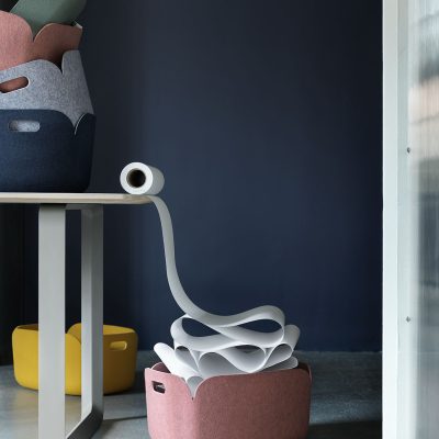 RESTORE Basket 48x35 cm, Grey Melange