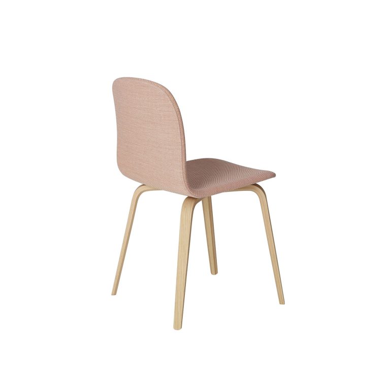VISU Chair, Wood Base, Textile Seat