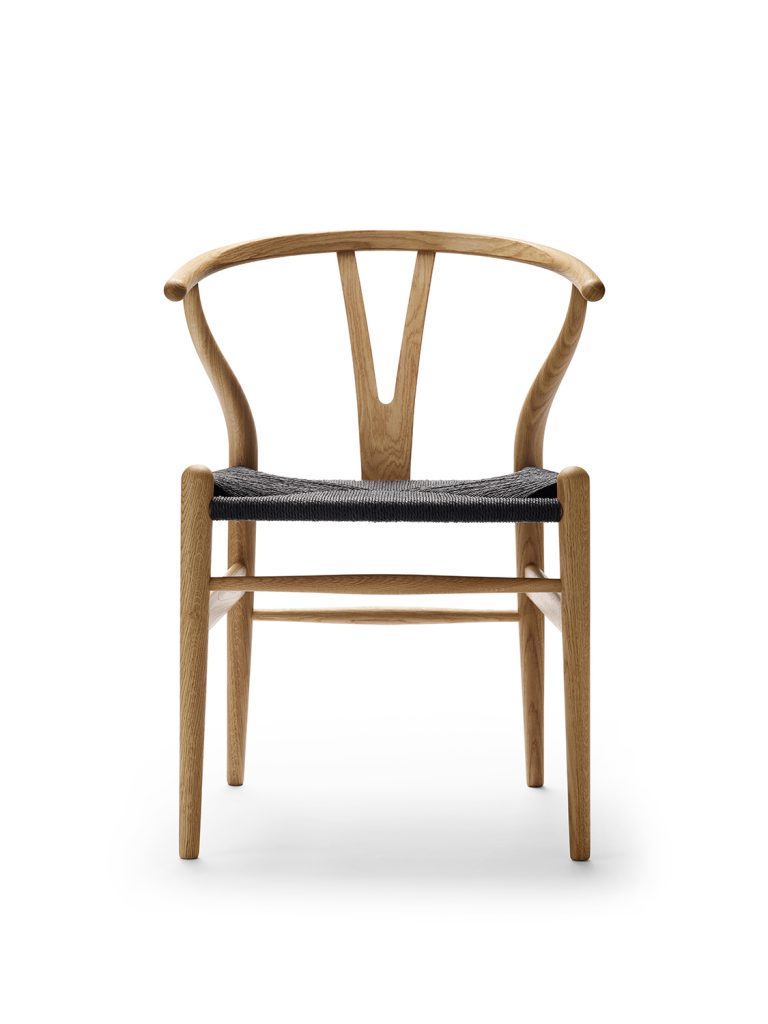 CH24 WISHBONE Chair, Oak Oil - Black