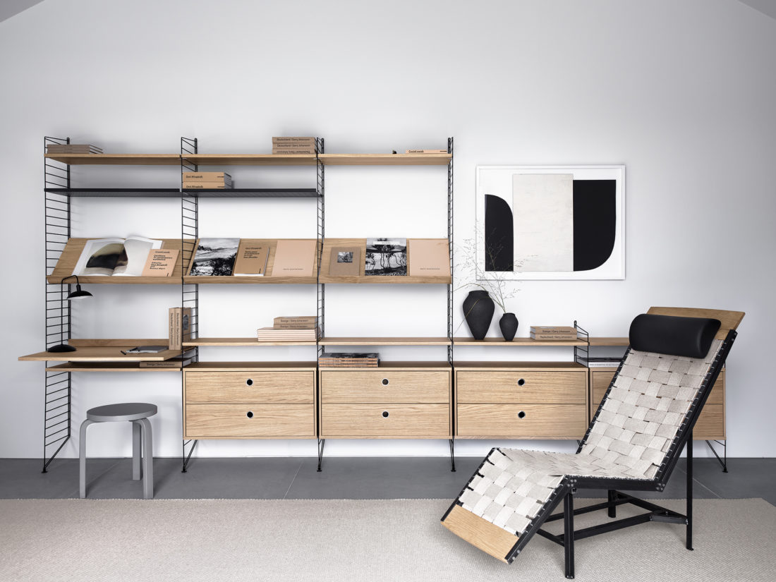 STRING Magazine Shelves Solid, w78cm
