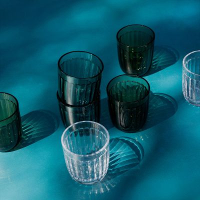 RAAMI Tumbler Set of 2, Clear