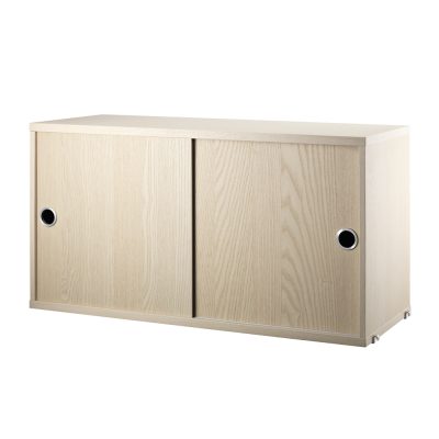 STRING Cabinet with Sliding Doors