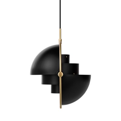 MULTI-LITE Pendant Lamp, Brass - Black