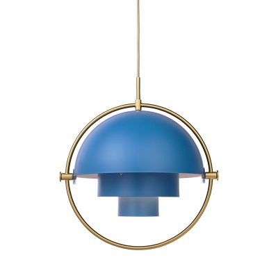 MULTI-LITE Pendant Lamp,  Brass - Blue