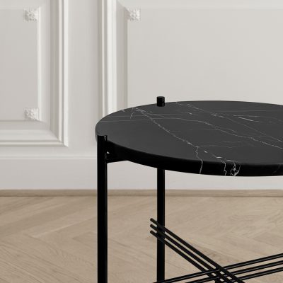TS Coffee Table, Black Base, dia. 40cm