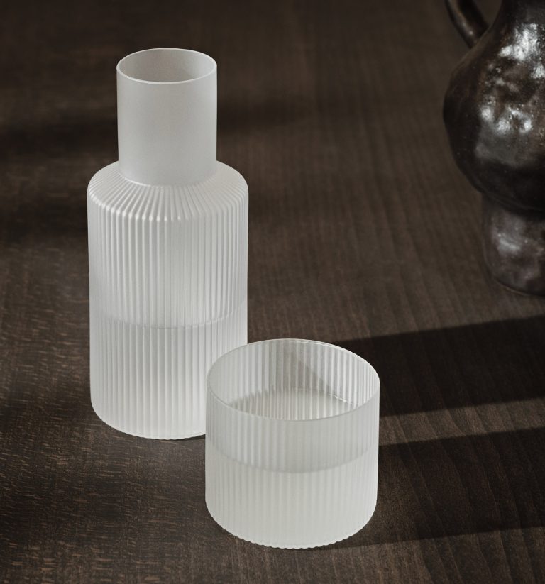 RIPPLE Carafe Set Small, Frosted