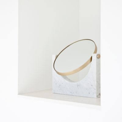 PEPE Marble Mirror, White