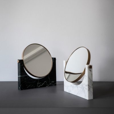PEPE Marble Mirror, White