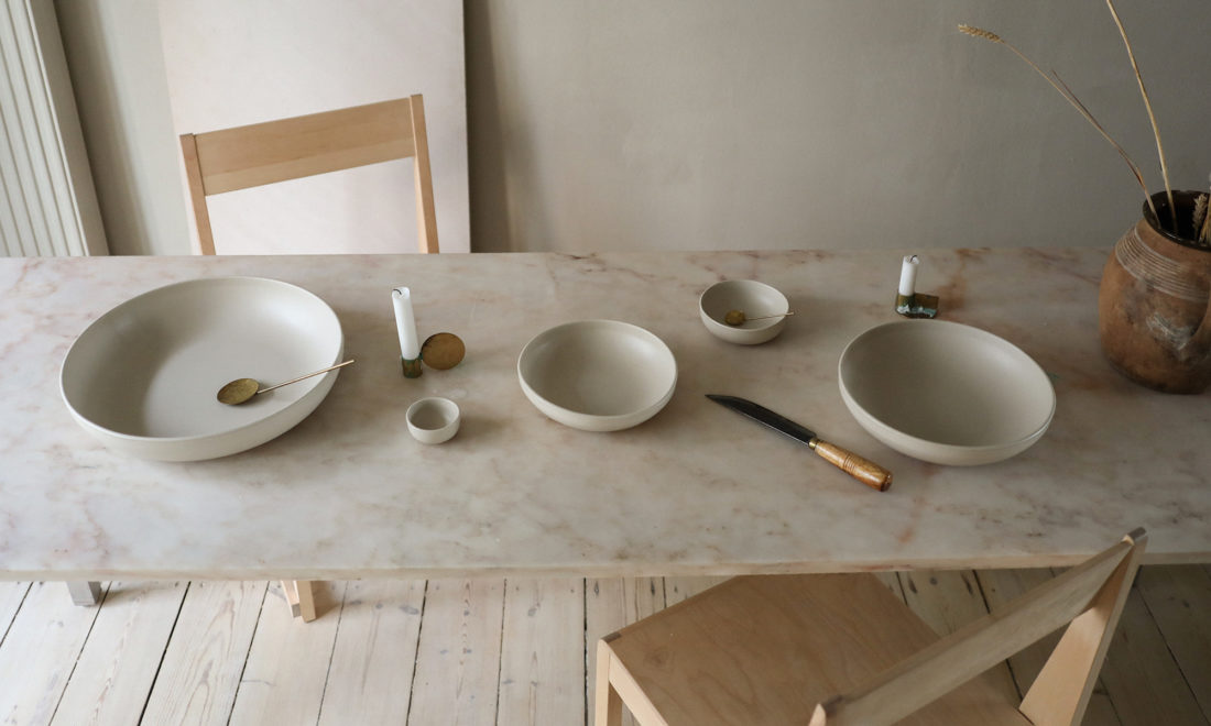 SHALLOW BOWL Set, Natural