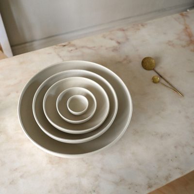 SHALLOW BOWL Set, Natural