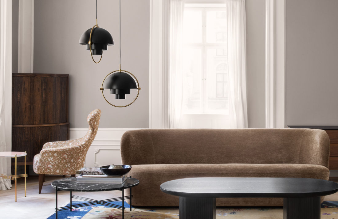 MULTI-LITE Pendant Lamp,  Chrome - Black
