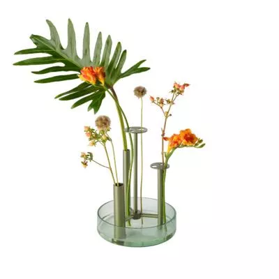 IKERU HIGH Vase, Forest Green