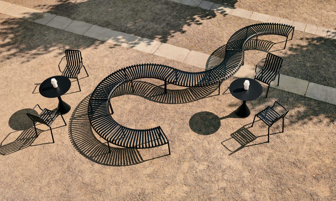 PALISSADE PARK Bench Incl. Middle Leg