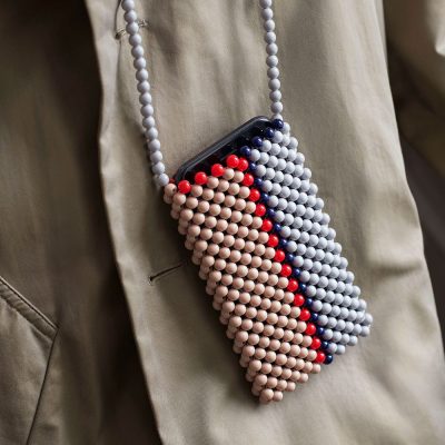 PERLA Phone Holder, Krem