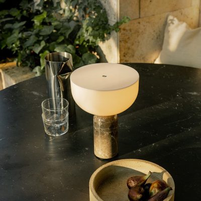 KIZU Portable Lamp Gris du Marais Marble