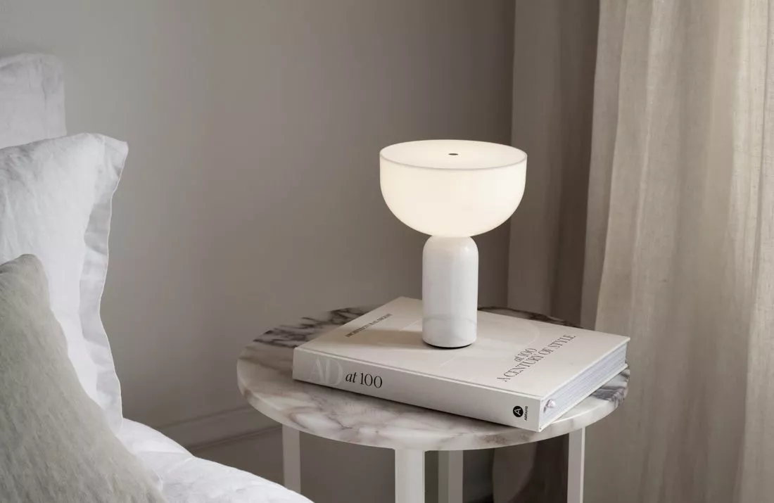 KIZU Portable Lamp White Marble