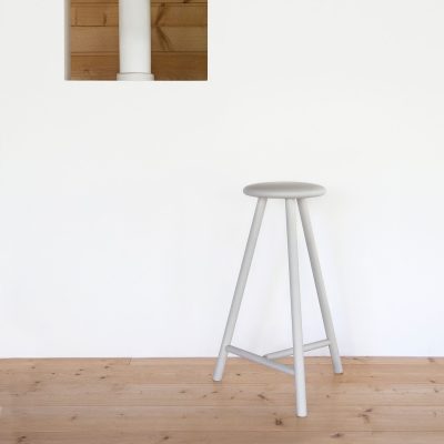 PERCH Stool, Black Stained Oak