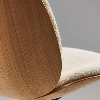 BEETLE Chair in 3D Veneer, Conic Base