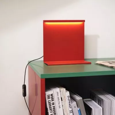 LBM Table Lamp, Tomato Red