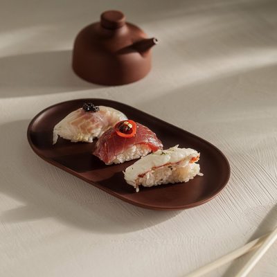 SAND SECRETS Plate, Red Clay