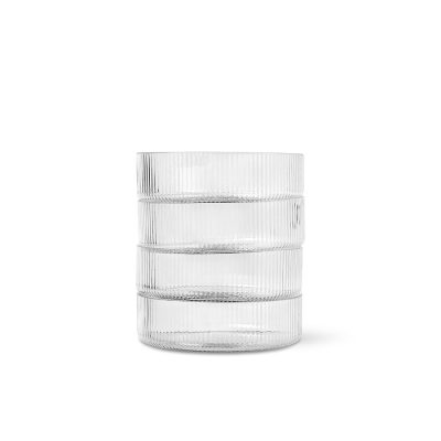 RIPPLE Serving Bowls set of 4, Clear