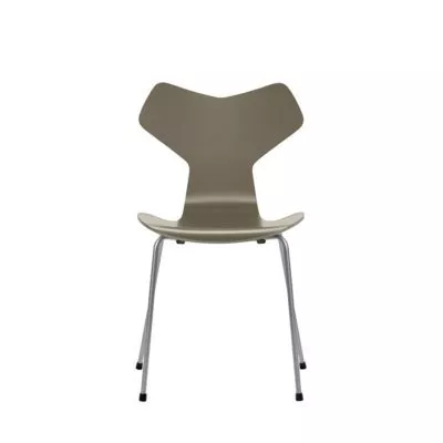 GRAND PRIX™ 3130 Chair, Silver Grey Base / Olive Green