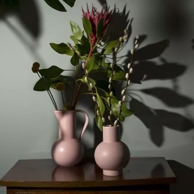 STRØM Vase Small, Coral Blush