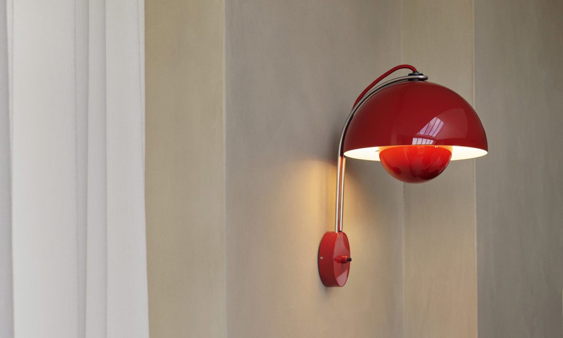 FLOWERPOT VP8, Vermilion Red