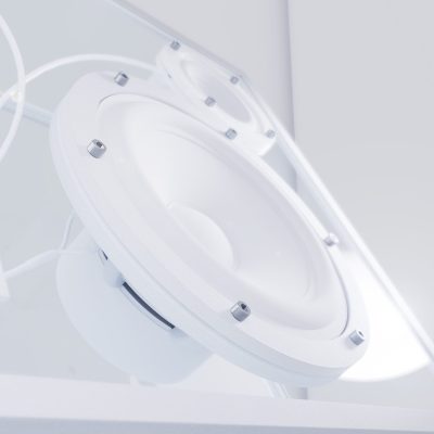 TRANSPARENT Speaker Large, White