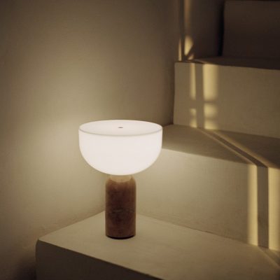 KIZU Portable Lamp Breccia Pernice Marble