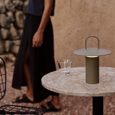 RAY Table Lamp, Dusty Green