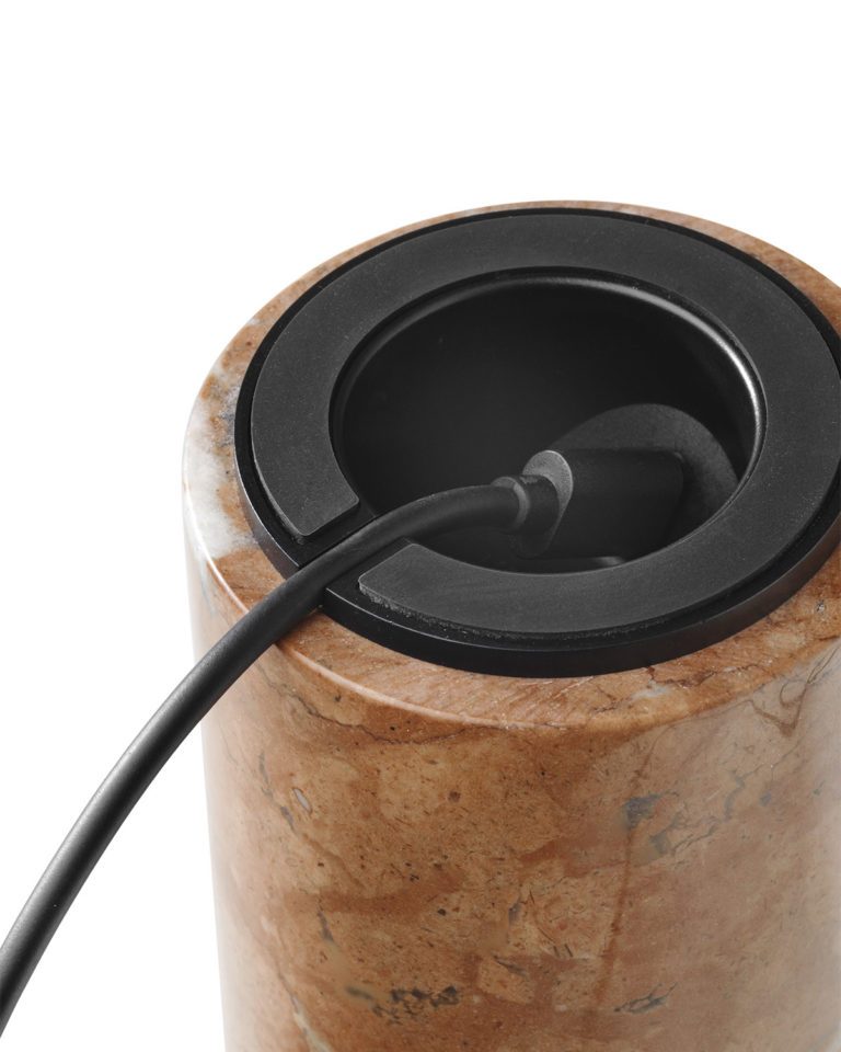 KIZU Portable Lamp Breccia Pernice Marble