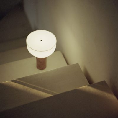 KIZU Portable Lamp Breccia Pernice Marble
