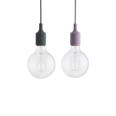 E27 Pendant Lamp, Dark Green