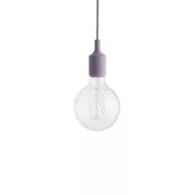 E27 Pendant Lamp, Dusty Lilac