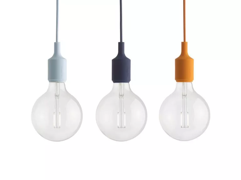 E27 Pendant Lamp, Light Orange