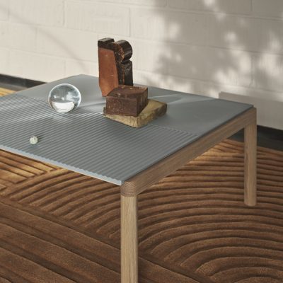 COUPLE Coffee Table, 1 Plain 1 Wavy