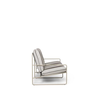 DESERT Sofa 2 Seater, Stripe Chocolate