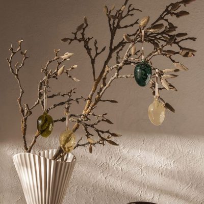 GLASS Easter Eggs - Set of 4