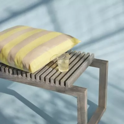 Barriere Pillow 50x40, Lemon / Sand Stripe