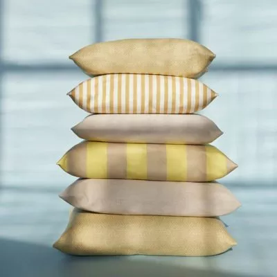 Barriere Pillow 50x40, Lemon / Sand Stripe