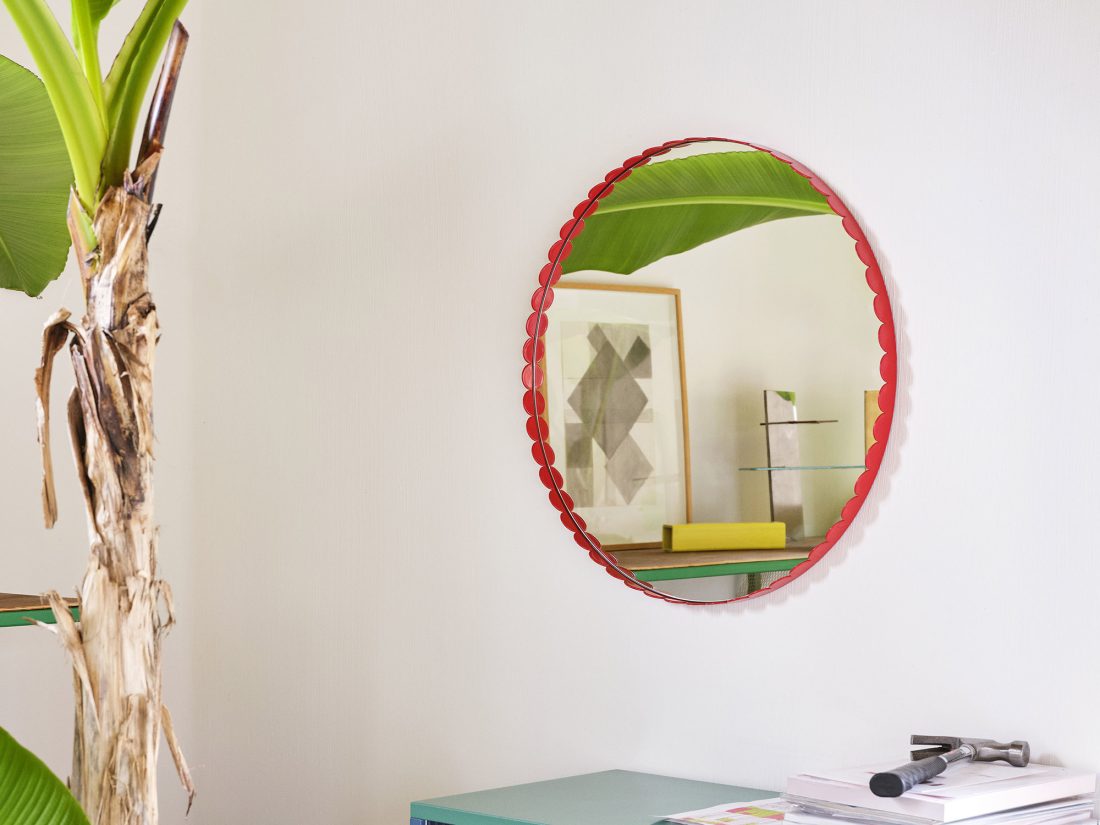 ARCS Mirror Round, Red