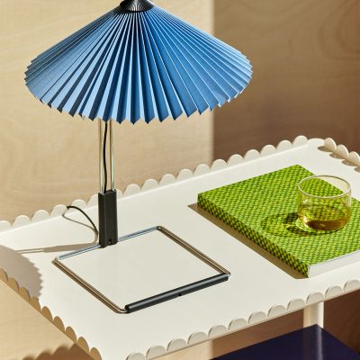 MATIN Table Lamp S, Mirror Base / Placid Blue