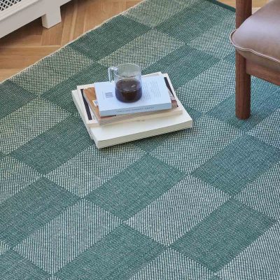 CHECK Rug, Green