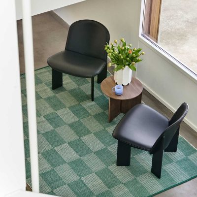 CHECK Rug, Green