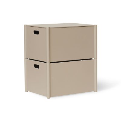 PILLAR Storage Box Large, Warm Grey