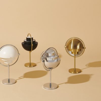 MULTI-LITE Portable Lamp, Chrome/Chrome