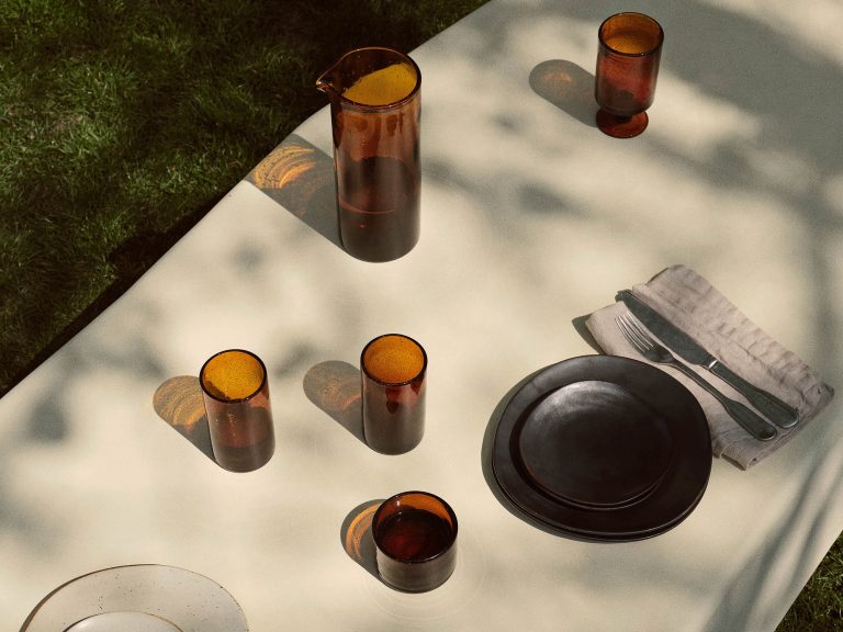OLI Water Glass Tall, Amber